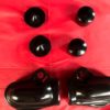 Set of axle caps